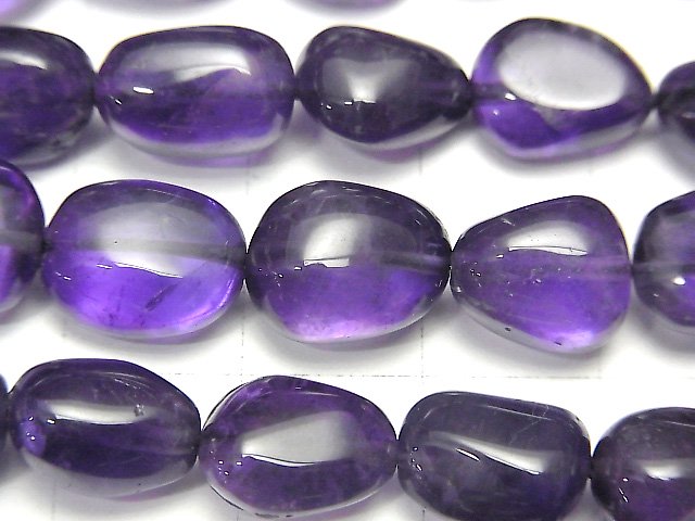 [Video] High Quality Amethyst AAA- Nugget half or 1strand beads (aprx.15inch / 38cm)