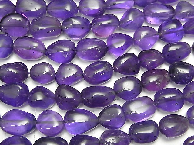[Video] High Quality Amethyst AAA- Nugget half or 1strand beads (aprx.15inch / 38cm)