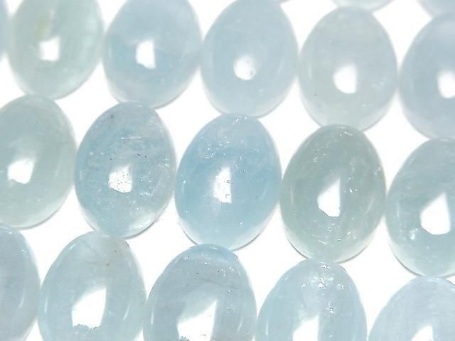 [Video] Namibia Aquamarine AAA- Oval Cabochon 14x10mm 1pc