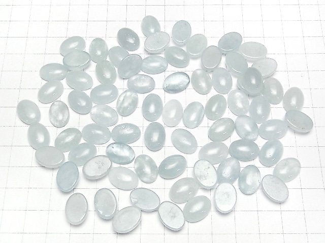 [Video] Namibia Aquamarine AAA- Oval Cabochon 14x10mm 1pc