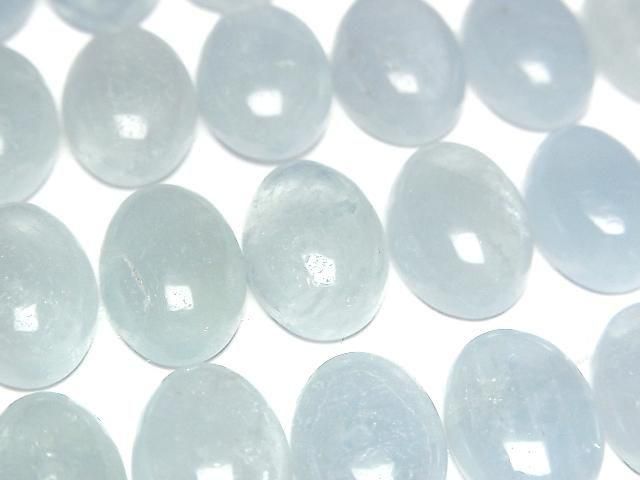 [Video] Namibia Aquamarine AA++ Oval Cabochon 14x10mm 1pc