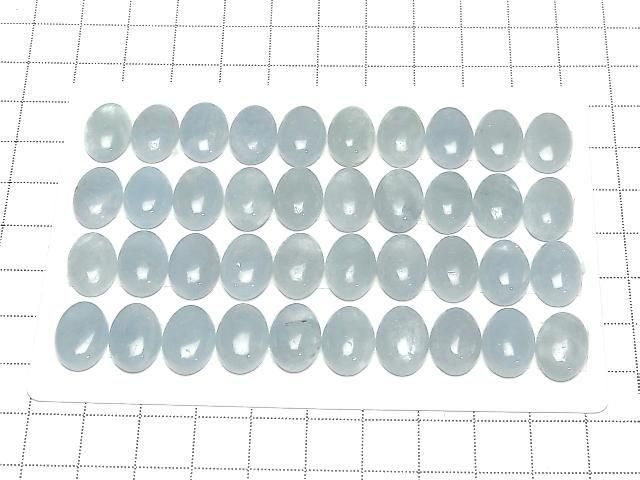 [Video] Namibia Aquamarine AA++ Oval Cabochon 14x10mm 1pc
