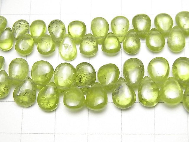 [Video] High Quality Sphene AAA- Pear shape (Smooth) 1strand beads (aprx.5inch / 13cm)