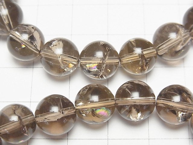 [Video] Smoky Iris Quartz AA++ Round 10mm Bracelet