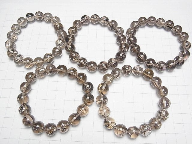 [Video] Smoky Iris Quartz AA++ Round 12mm Bracelet