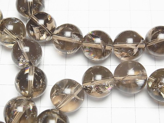 [Video] Smoky Iris Quartz AA++ Round 14mm Bracelet