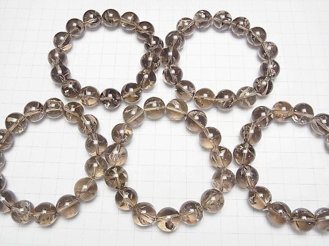 [Video] Smoky Iris Quartz AA++ Round 14mm Bracelet