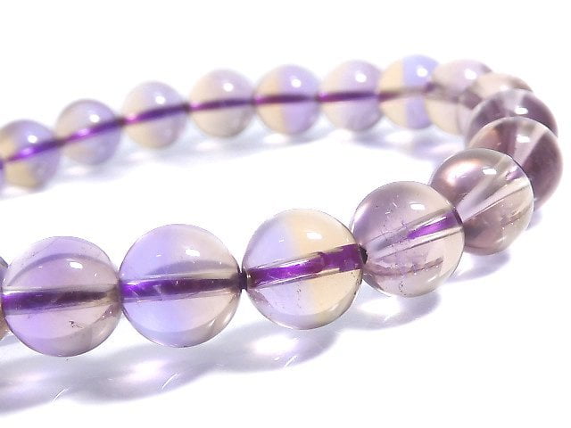 [Video][One of a kind] High Quality Ametrine AAAAA Round 8mm Bracelet NO.300