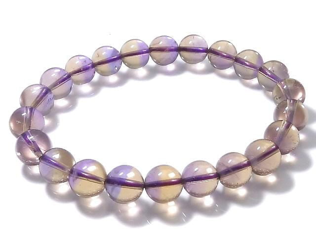 [Video][One of a kind] High Quality Ametrine AAA Round 8.5mm Bracelet NO.1