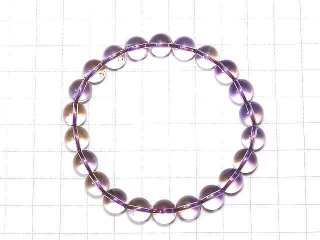 [Video] [One of a kind] High Quality Ametrine AAAAA Round 8.5mm Bracelet NO.301