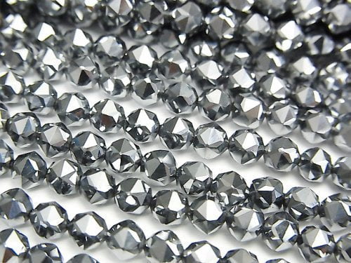 [Video] High Quality! 2pcs $11.79! Terahertz Star Faceted Round 4mm 1strand beads (aprx.15inch / 36cm)