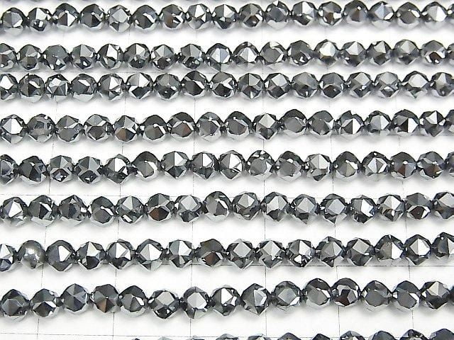 [Video] High Quality! 2pcs $11.79! Terahertz Star Faceted Round 4mm 1strand beads (aprx.15inch / 36cm)