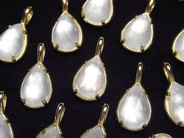 Bezel Setting, Mother of Pearl (Shell Beads), Pear Shape Pearl & Shell Beads