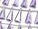 [Video]High Quality Pink Amethyst AAA- Triangle Faceted 15x7mm 1strand (8pcs)