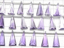 [Video]High Quality Pink Amethyst AAA- Triangle Faceted 15x7mm 1strand (8pcs)