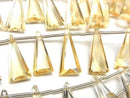 [Video]High Quality Citrine AAA- Triangle Faceted 15x7mm 1strand (8pcs)