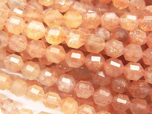 Point, Sunstone, Tube Gemstone Beads