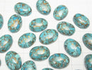 Blue Copper Turquoise AAA Oval Cabochon 18x13mm 1pc