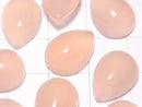 [Video] Pink Chalcedony AAA Pear shape Cabochon 14x10mm 3pcs
