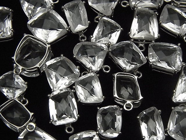 [Video] High Quality Crystal AAA- Bezel Setting Fancy Shape Faceted Rhodium Plated 1pc