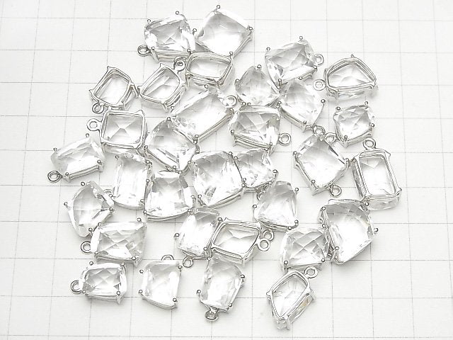 [Video] High Quality Crystal AAA- Bezel Setting Fancy Shape Faceted Rhodium Plated 1pc