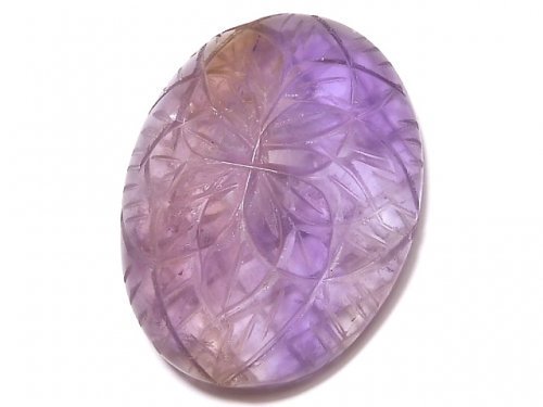 Ametrine, Cabochon, Carving, One of a kind One of a kind