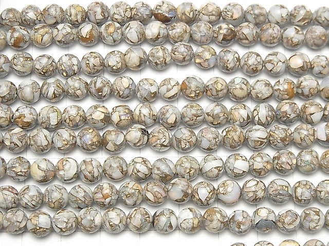 [Video]Copper Opal AAA Round 6mm half or 1strand beads (aprx.7inch/18cm)