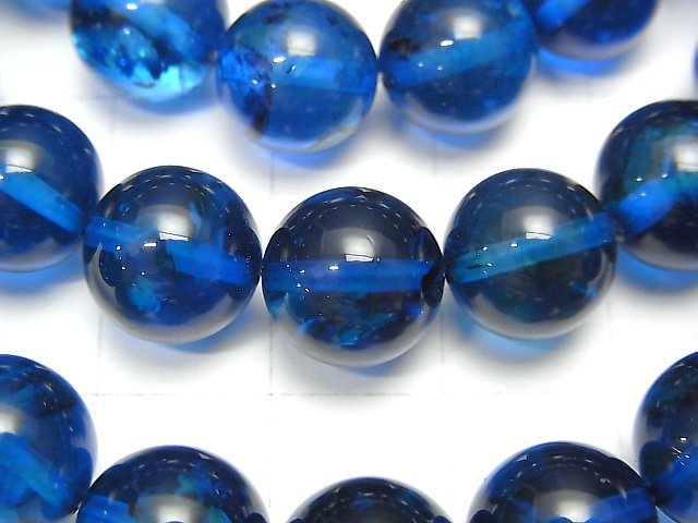 [Video] Blue color Amber Round 10mm [Light Color] Bracelet