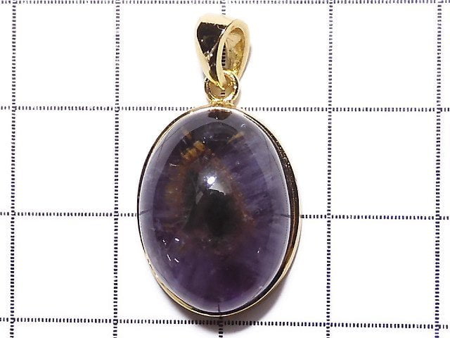 [Video] [One of a kind] Red Amethyst (Party Color Amethyst) AAA Pendant 18KGP NO.29