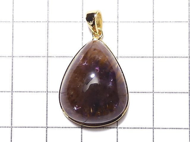 [Video] [One of a kind] Red Amethyst (Party Color Amethyst) AAA Pendant 18KGP NO.37