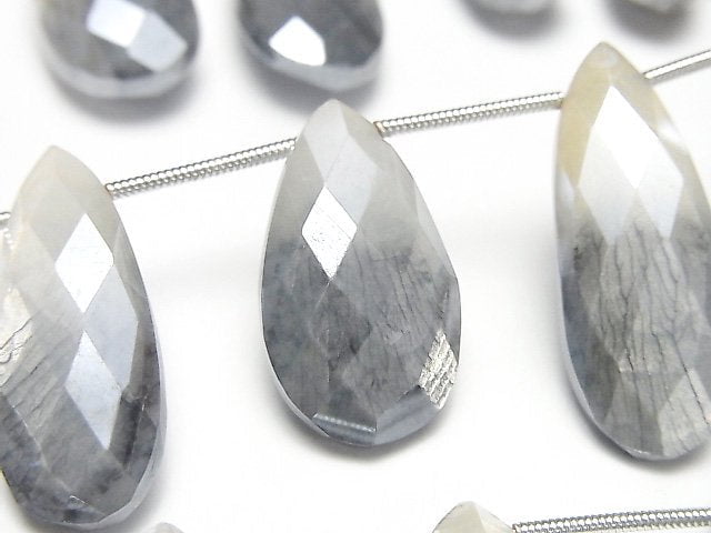 Faceted Briolette, Moonstone, Pear Shape Gemstone Beads