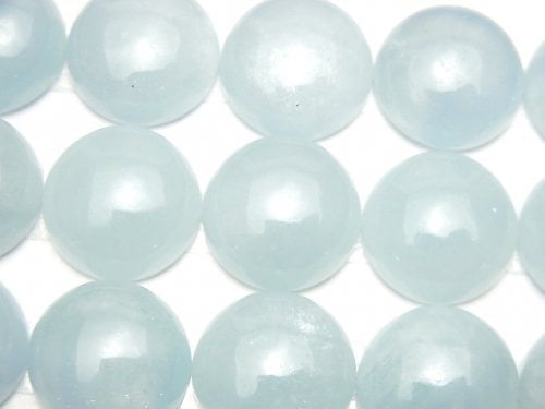 Aquamarine, Cabochon Gemstone Beads