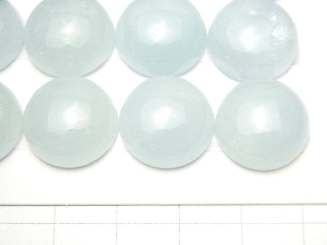 [Video] Namibia Aquamarine AA++ Round Cabochon 15x15mm 1pc