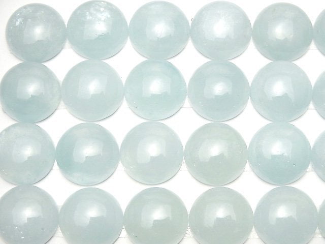 [Video] Namibia Aquamarine AA++ Round Cabochon 15x15mm 1pc