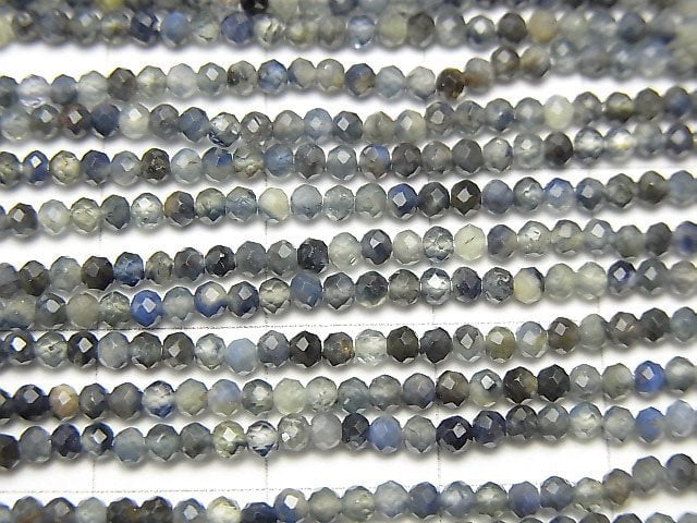 [Video] High Quality! Multicolor Sapphire AAA Faceted Button Roundel 2x2x1.5mm 1strand beads (aprx.13inch / 31cm)