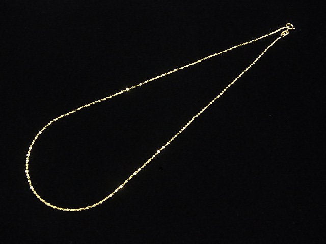 Silver925 Twist (S-shaped) Chain 1mm 18KGP [40cm][45cm][50cm][60cm] Necklace 1pc