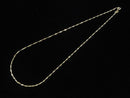 Silver925 Twist Flat Curb Chain 1.1mm 18KGP [40cm][45cm][50cm][60cm] Necklace 1pc