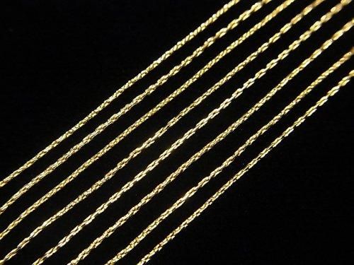 Silver 925 Beading Chain Necklace 0.5mm 18KGP [40cm][45cm][50cm] Necklace 1pc