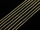 Silver925 Beading Chain Necklace 0.5mm 18KGP [40cm][45cm][50cm] Necklace 1pc