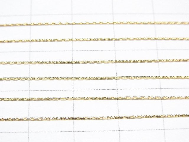 Silver925 beading chain necklace 0.5mm 18KGP [40cm][45cm][50cm] necklace 1pc