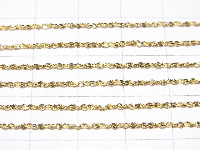 Silver925 Twist Chain Necklace 1.2mm 18KGP [40cm][45cm][50cm][60cm] Necklace 1pc
