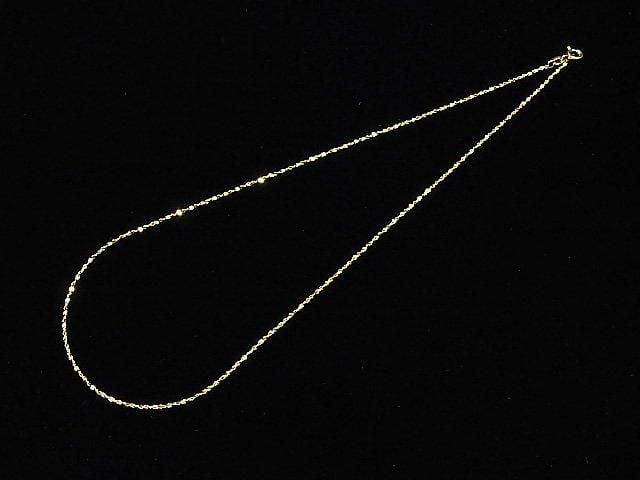 Silver 925 Twist (S-shaped) Chain Necklace 1.2mm 18KGP [40cm][45cm][50cm][60cm] Necklace 1pc