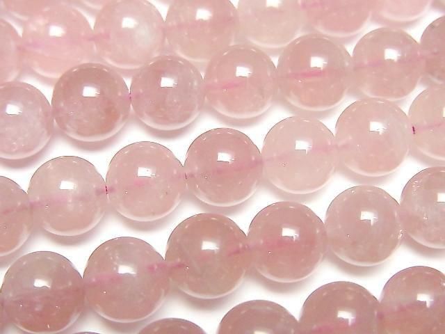 [Video] Madagascar Deep Rose Quartz AA+ Round 8mm half or 1-strand beads (approx. 15 inches/36 cm)