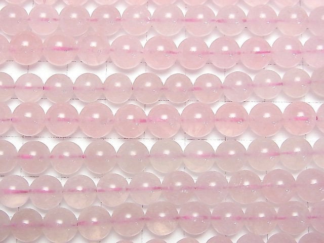 [Video] Madagascar Deep Rose Quartz AA+ Round 8mm half or 1strand beads (aprx.15inch/38cm)