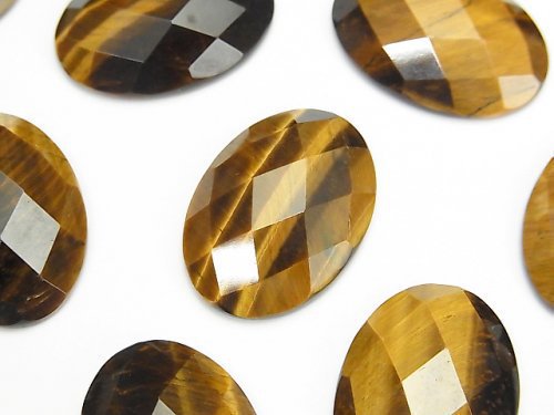 Cabochon, Tiger's Eye Gemstone Beads