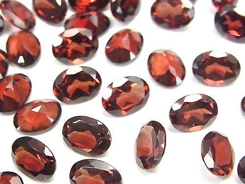 [Video]High Quality Mozambique Garnet AAA Loose stone Oval Faceted 8x6mm 3pcs
