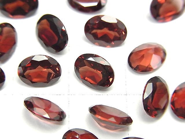 [Video]High Quality Mozambique Garnet AAA Loose stone Oval Faceted 8x6mm 3pcs