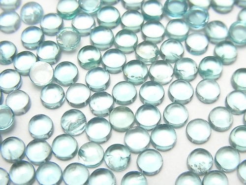 [Video] High Quality Apatite AAA- Round Cabochon 4x4mm 4pcs