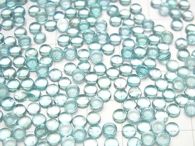 [Video] High Quality Apatite AAA- Round Cabochon 4x4mm 4pcs