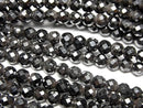 [Video]High Quality! 2pcs $6.79! Magnetic! Hematite Faceted Round 4mm 1strand beads (aprx.15inch/36cm)
